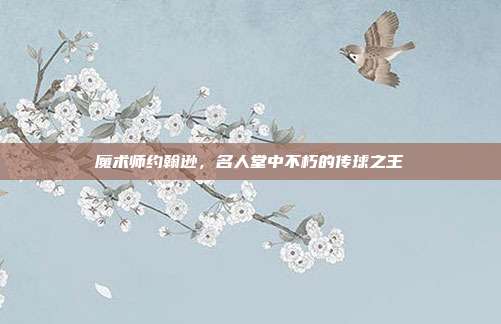 魔术师约翰逊，名人堂中不朽的传球之王