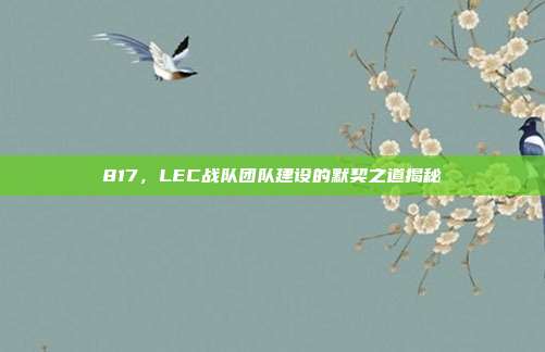 817，LEC战队团队建设的默契之道揭秘