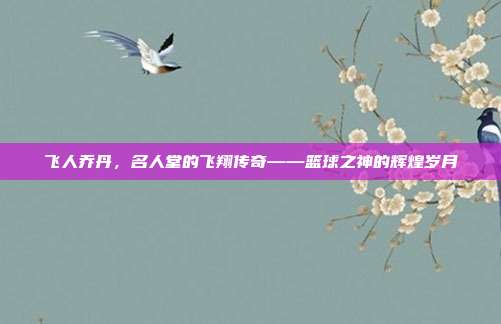 飞人乔丹，名人堂的飞翔传奇——篮球之神的辉煌岁月